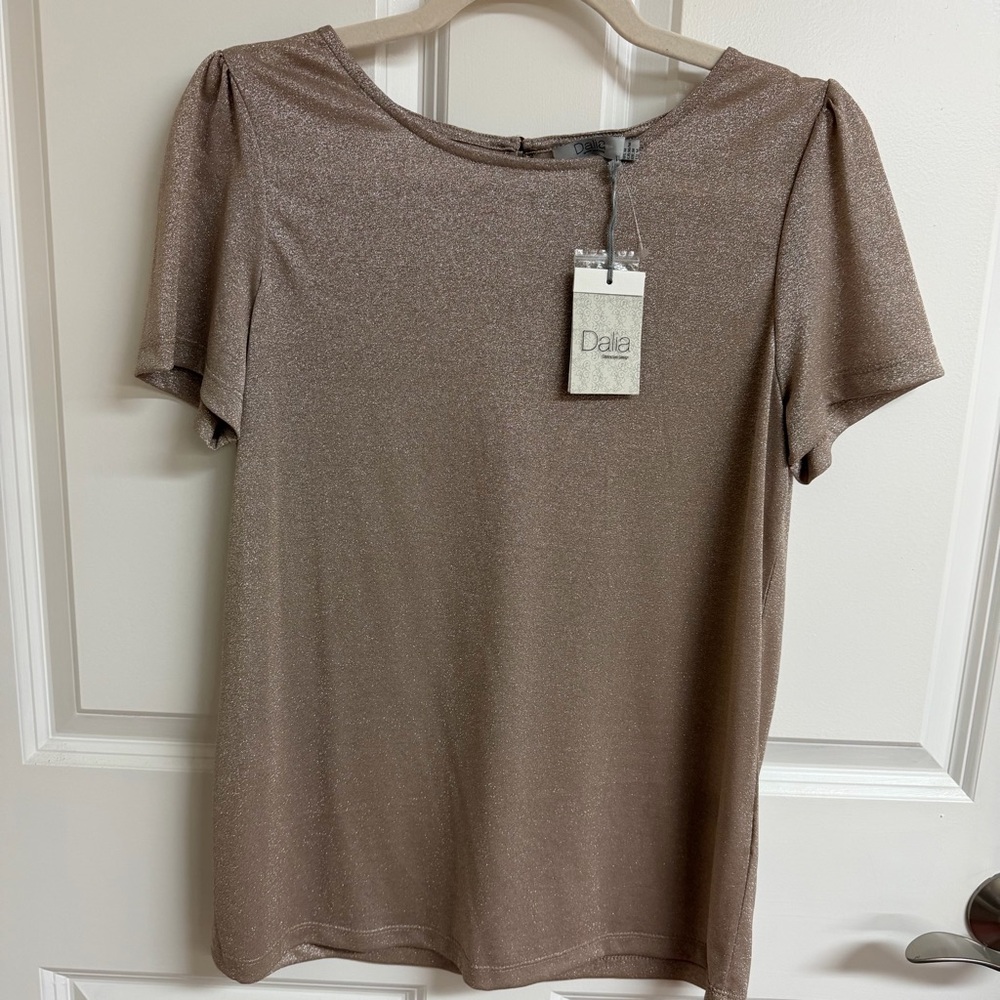 Dalia Gold T-Shirt - Size Medium Women's Gold Tee / Top